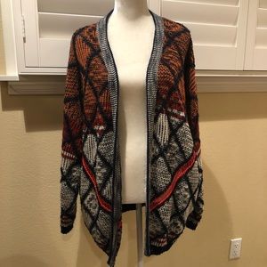 URBAN OUTFITTERS PATTERNED CARDIGAN